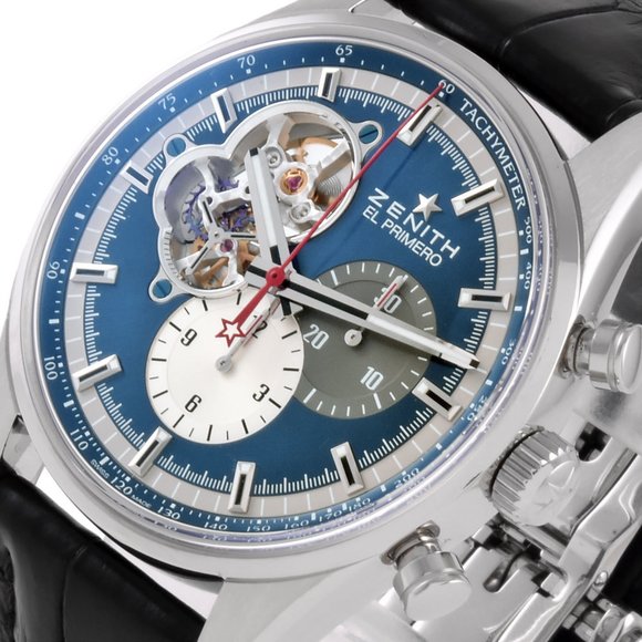 Zenith 03.2040.4061/52.C700 Chronomaster 1969 El Primero Watch Automatic Blue... - Picture 7 of 8